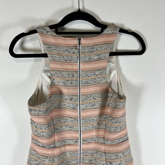Lovers +  Friends Dress Womens Small Crossroads Tweed‎ Sleeveless Fringe Cutout - Picture 8 of 10